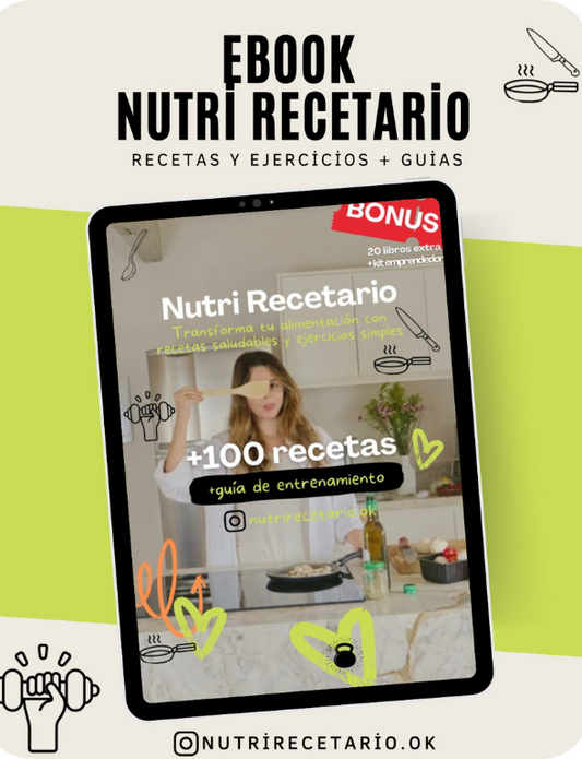 ENERGÍA PLUS TOTAL: Nutrirecetario Completo + Kit Emprendedor + 26 Bonus Exclusivos